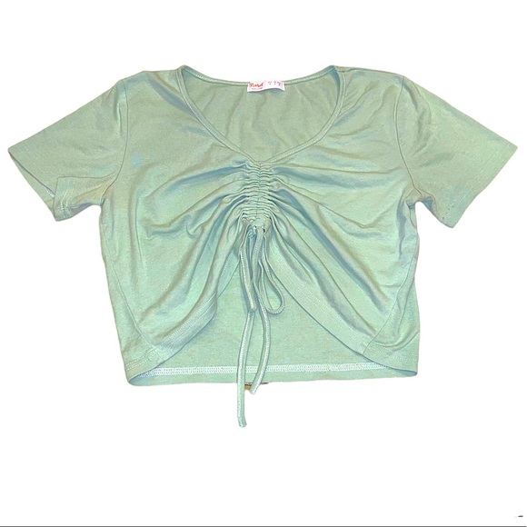 Scrunch Front Tie Tshirt - Picture 1 of 2
